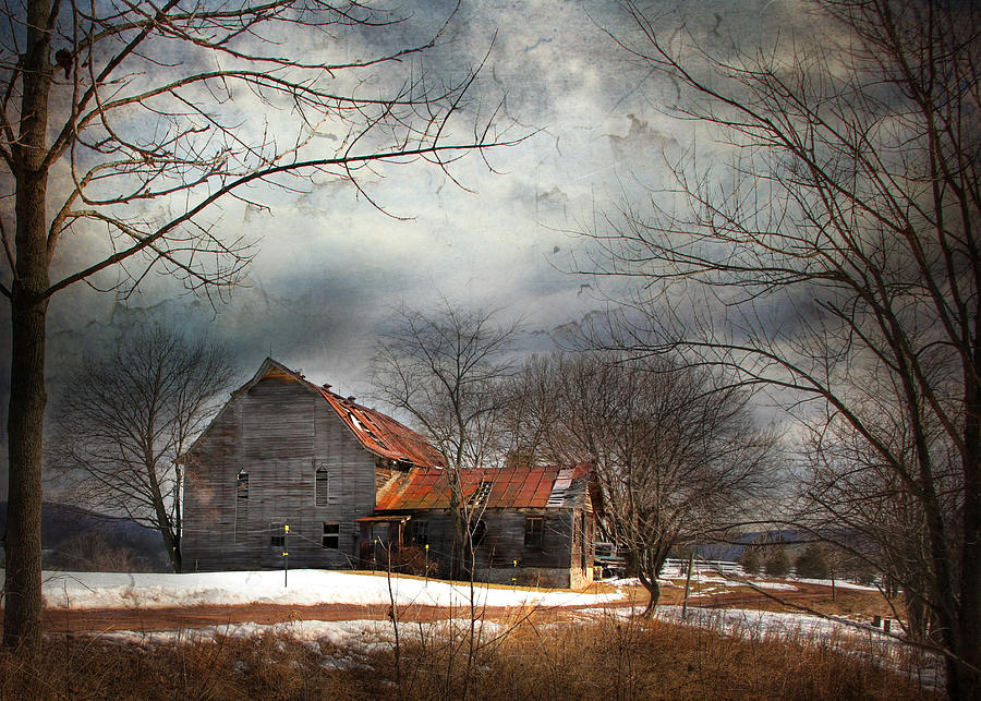 Barn Photograph - Long Ago by Lori Deiter