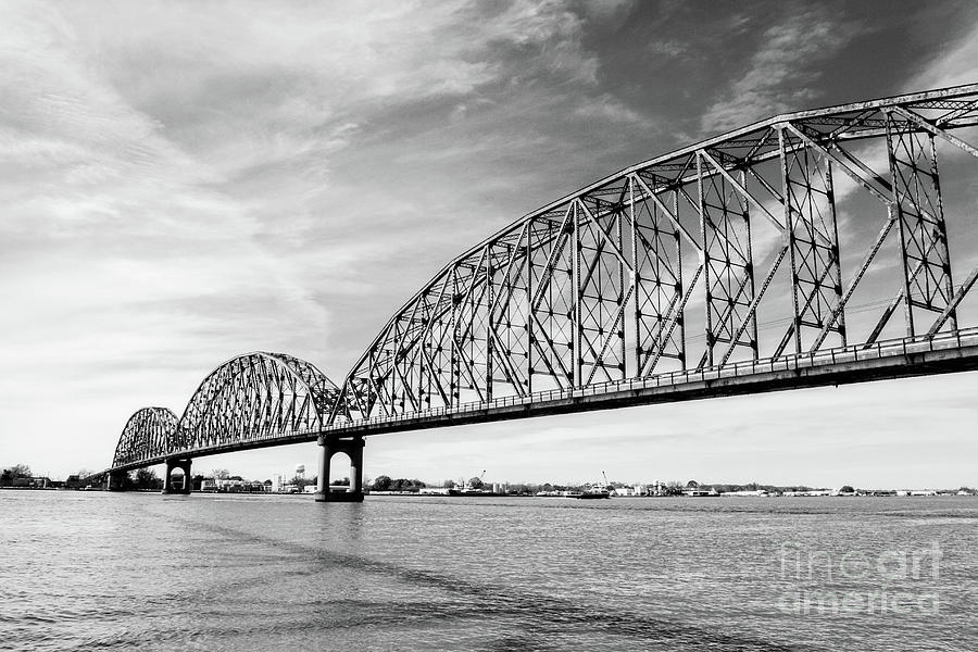 Long-Allen Bridge Morgan City Photograph by Scott Pellegrin