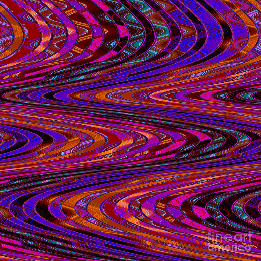 Long And Colorful Road Digital Art by Susan Stevenson