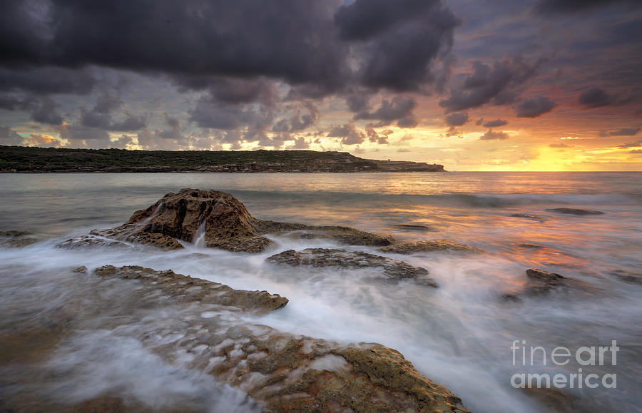 Nature Photograph - Long Bay Malabar sunrise by Leah-Anne Thompson