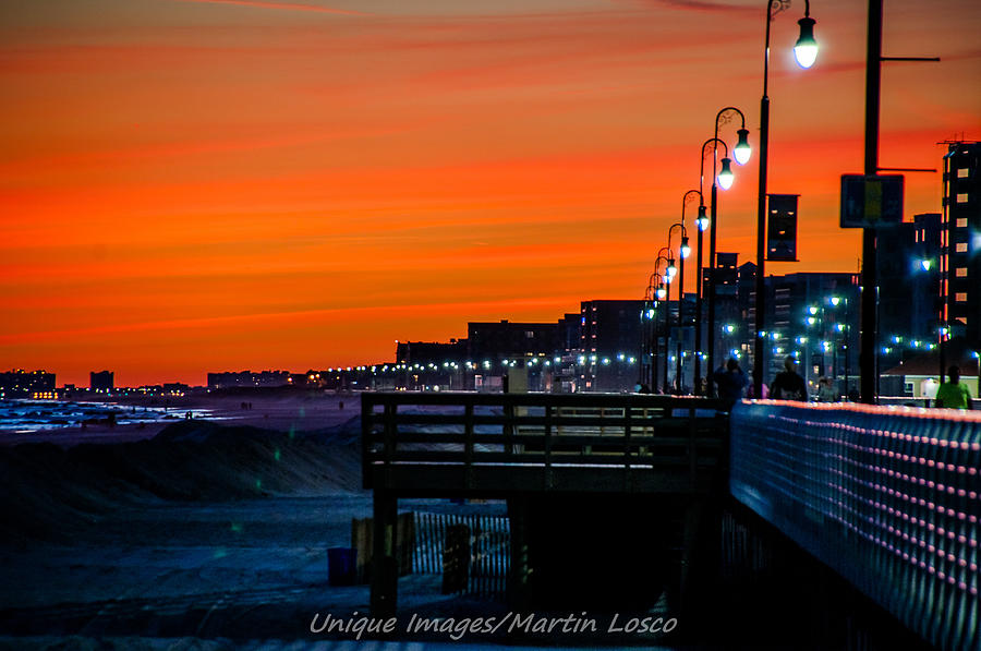 Long Beach Boardwalk Photograph by Marty Losco - Pixels