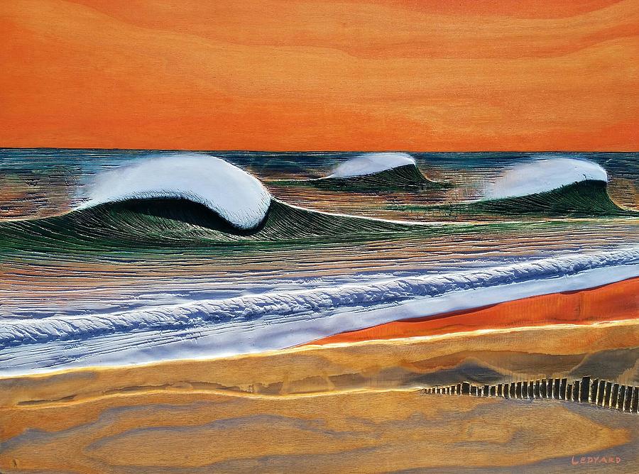 Sunset Relief - Long Beach Island by Nathan Ledyard