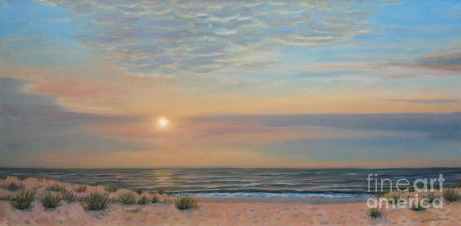 Sunset Painting - Long Beach Island Sunrise by Jane  Simonson