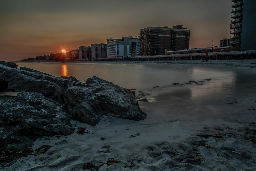 Long Beach Sunset Photograph by Roni Chastain