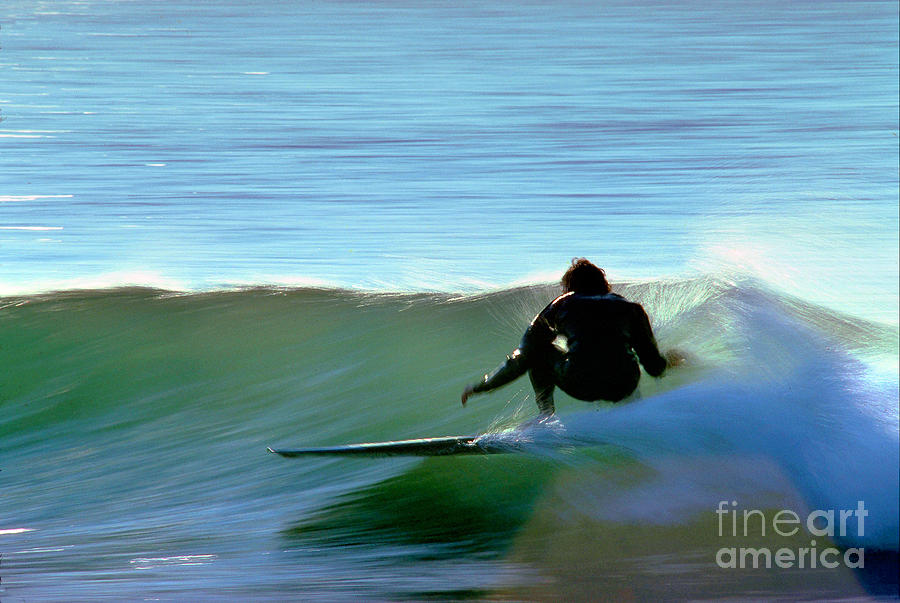 Long Board Surfing Photograph by Wernher Krutein