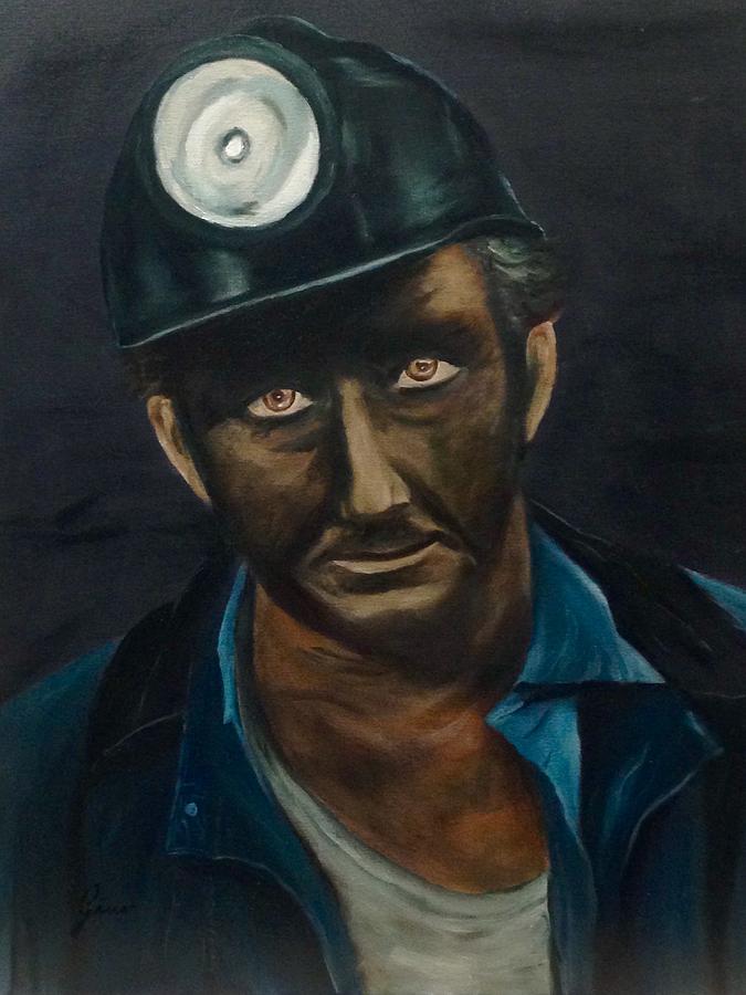 Long Day Coal Miner Painting by Gino Didio - Fine Art America