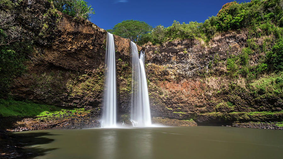 Long Exposure of Wailua Falls Photograph by Pierre Leclerc Photography