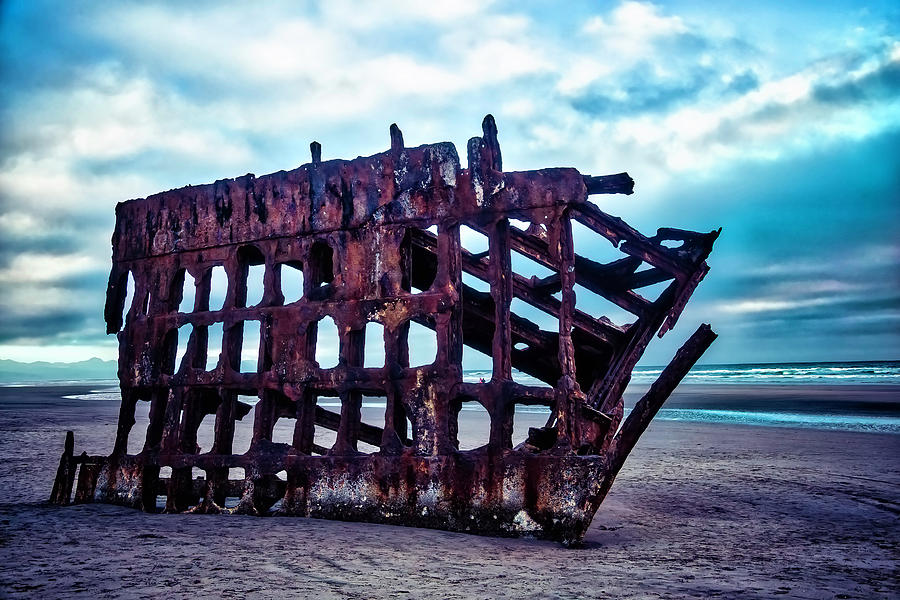 Beach Photograph - Long Forgotten Shipwreck by Garry Gay
