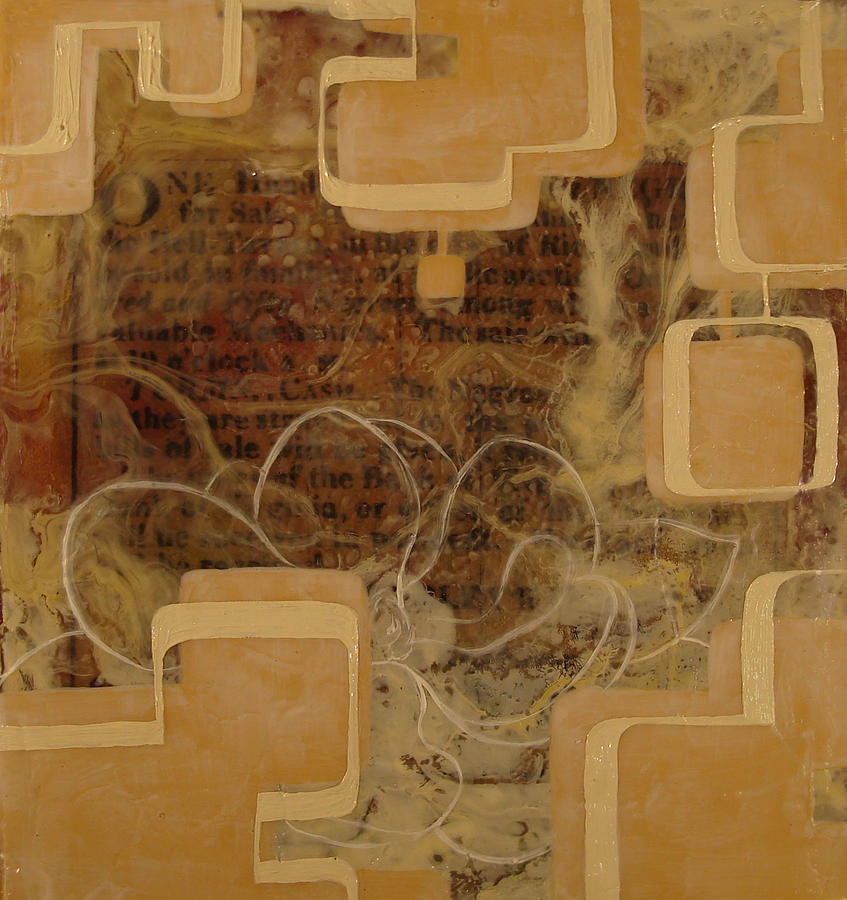 Abstract Painting - Long Gone And Far Away by Monica James Abstract Painting - Long Gone And Far Away by Monica James