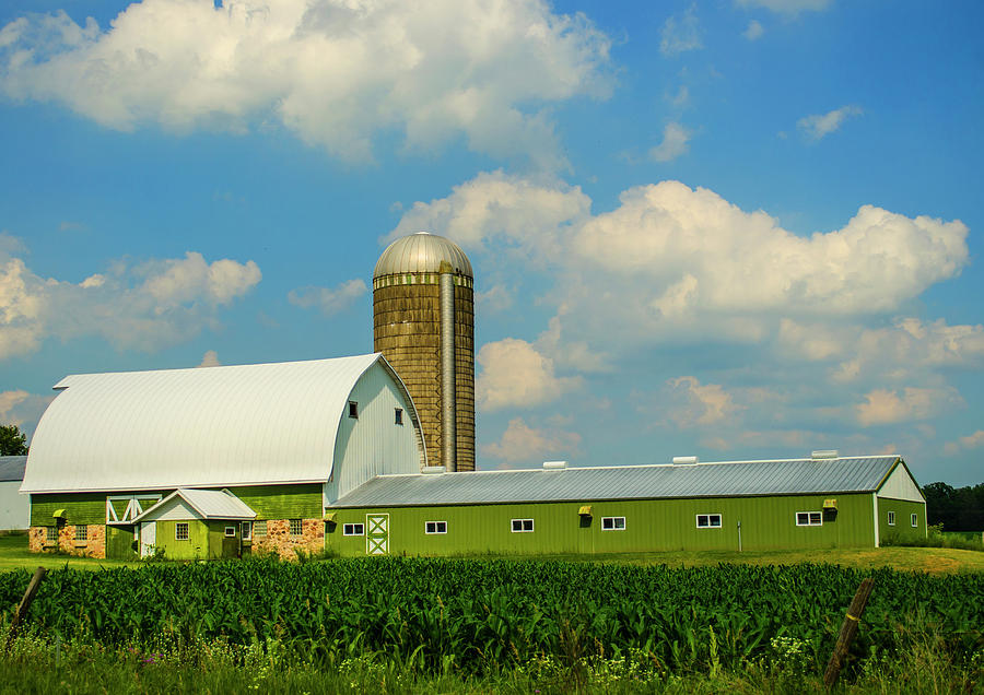 Long Green Barn Crivitz Wisconsin Photograph by Deborah Smolinske