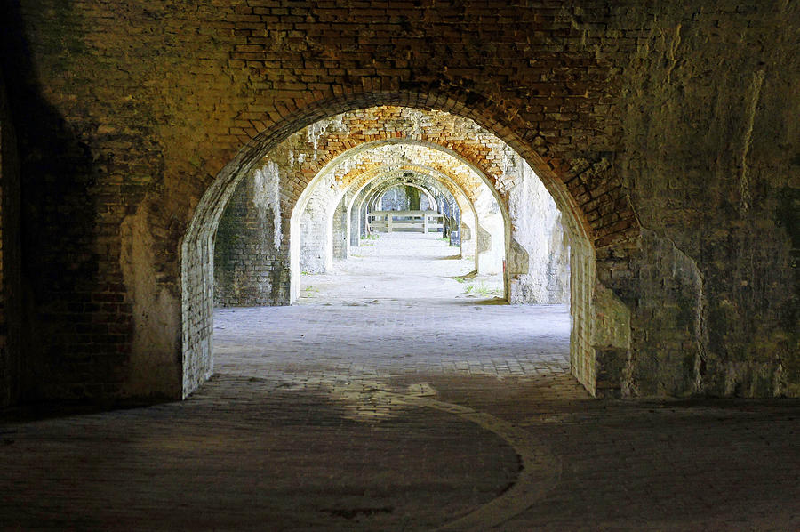 Long Hall at Fort Pickens Photograph by Laurie Perry