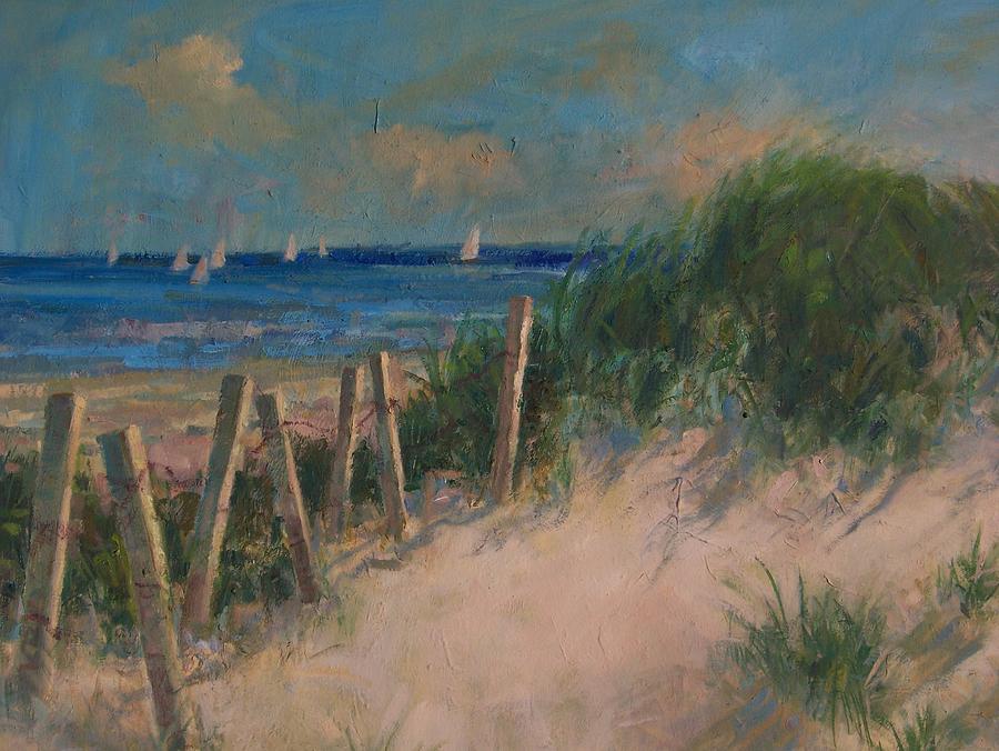 Long Island Dunes Painting by Bart DeCeglie