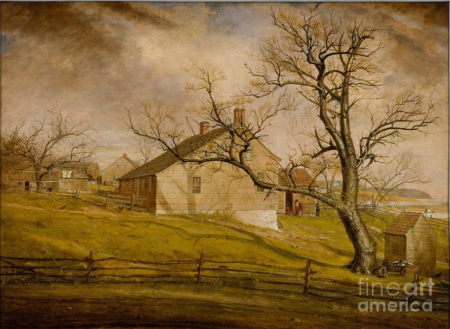 Long Island Farmhouses  Painting by Celestial Images