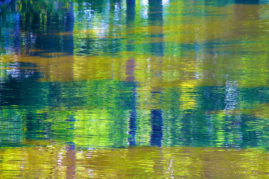 Long Lake Reflections are Abstract Photograph by Polly Castor