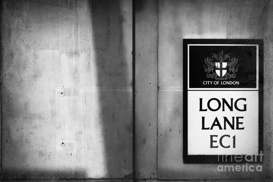 London Photograph - Long Lane EC1 by Rod McLean