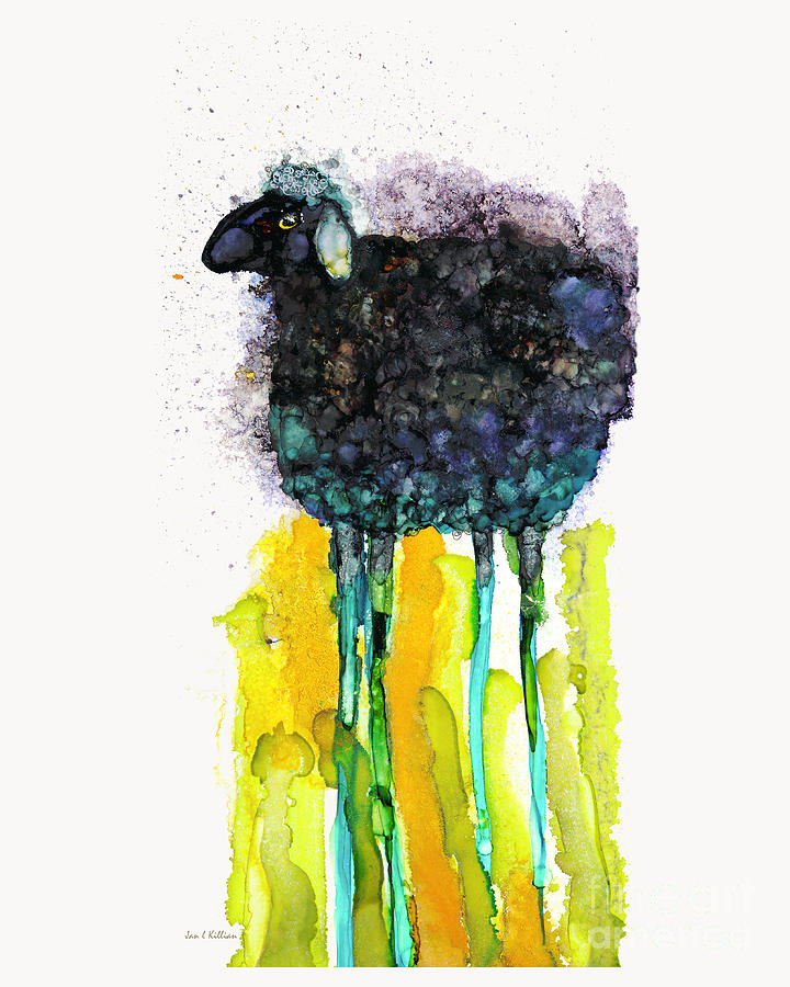 Long Legged Sheep Painting by Jan Killian