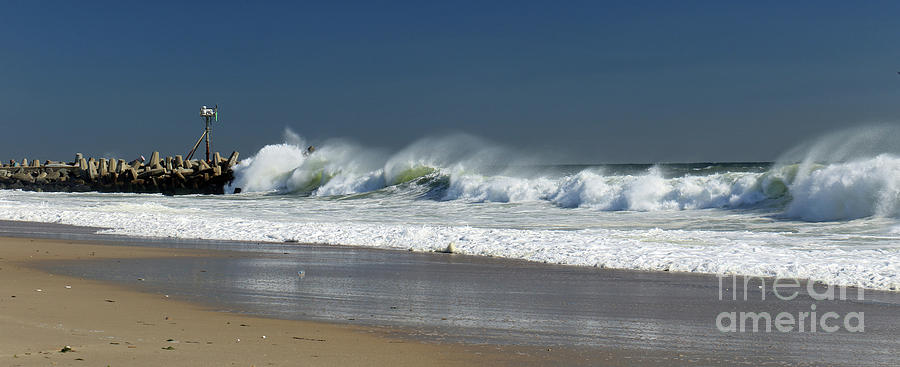 Long Line of Ocean Fury Photograph by Mary Haber