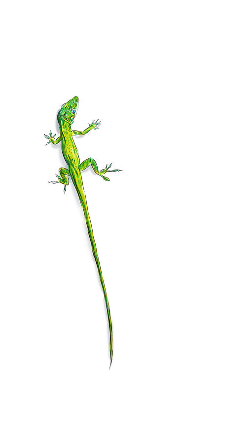 Long lizard Digital Art by Thomas Hamm