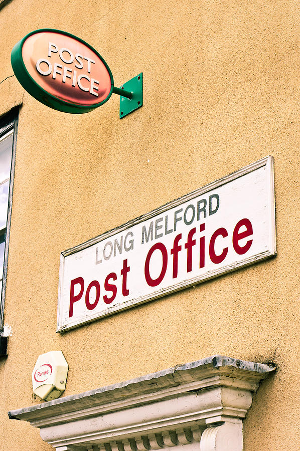 Sign Photograph - Long Melford Post  Office by Tom Gowanlock