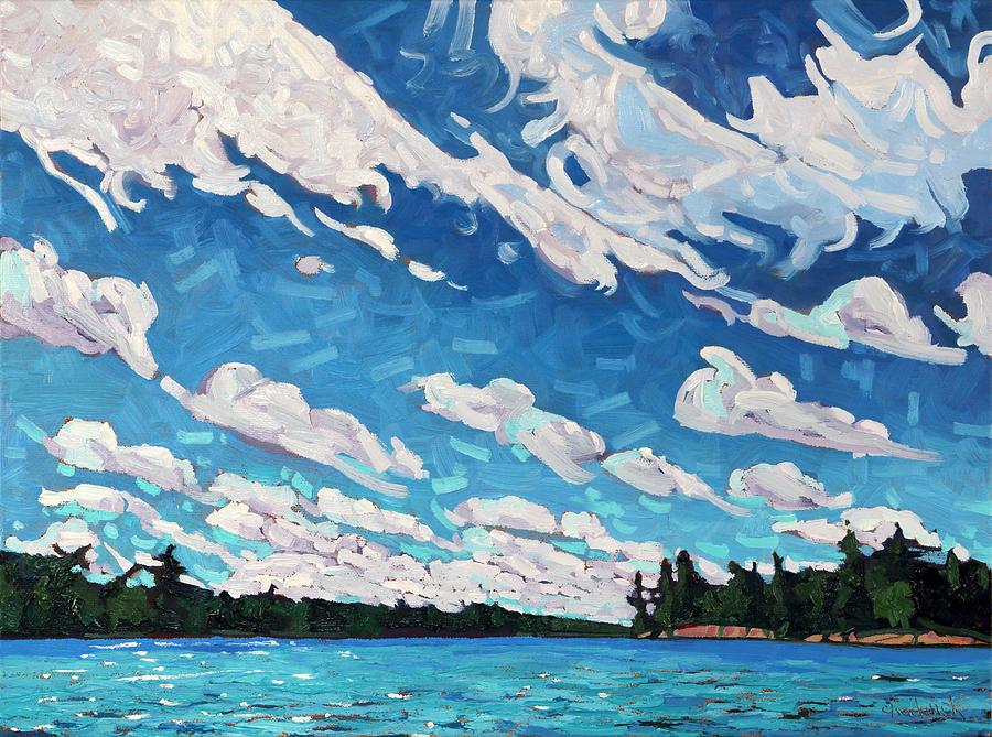 Summer Painting - Long Reach Cold Front by Phil Chadwick