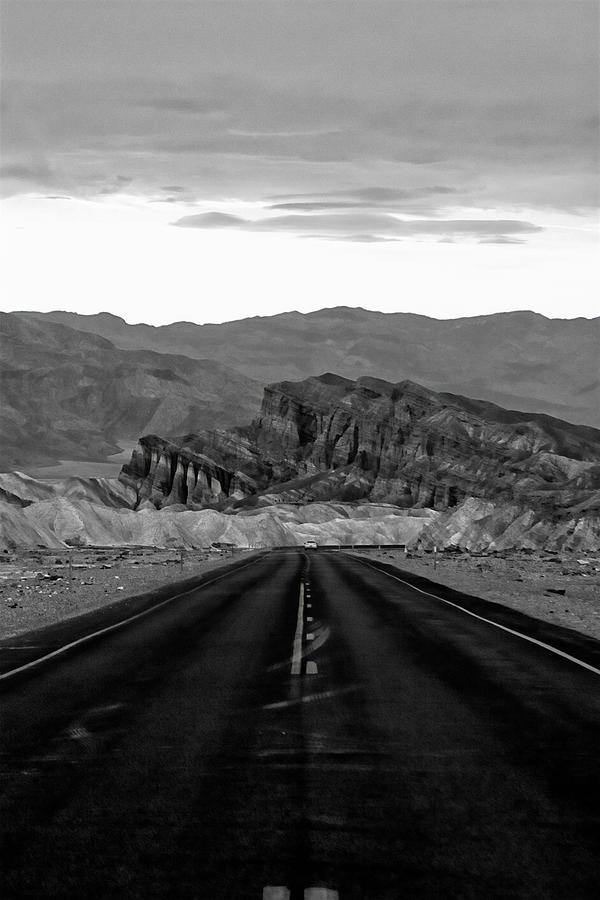 Long Road Into Death Valley Photograph by Hugh Smith
