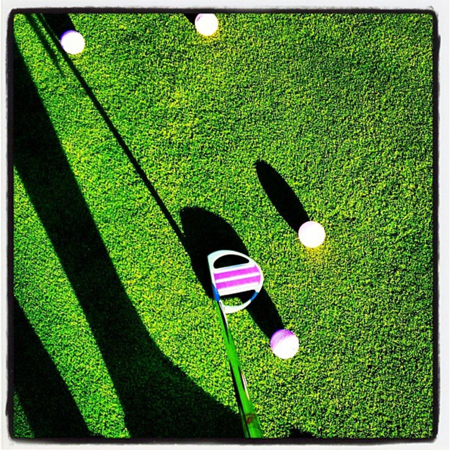 Golf Photograph - Long Shadows On The Putting Green by Jen Lynn Arnold