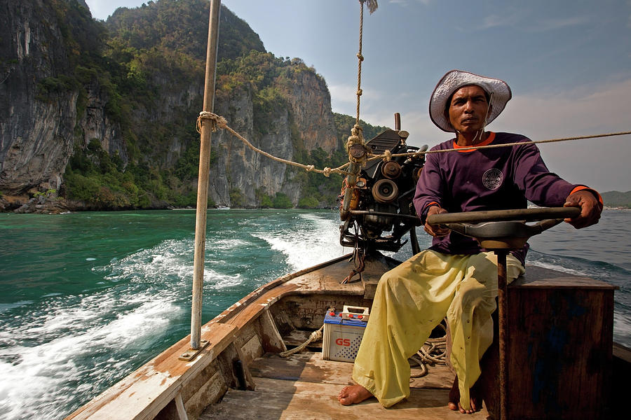 Long-tail Boatman, Phi-Phi Don Island Photograph by Aivar Mikko