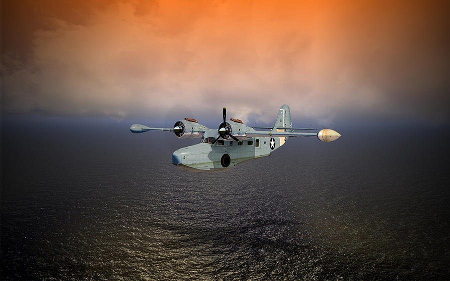 Airplane Digital Art - Long Trip Home by Mike Ray