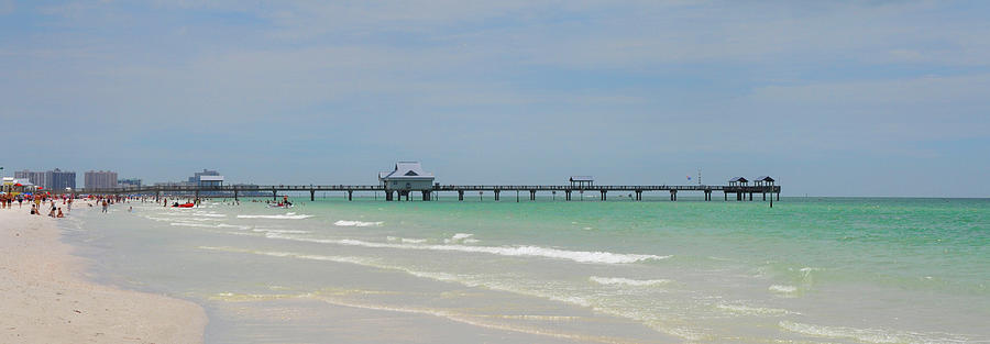 Long View of Pier 60 on Clearwater Beach Photograph by Bill Cannon