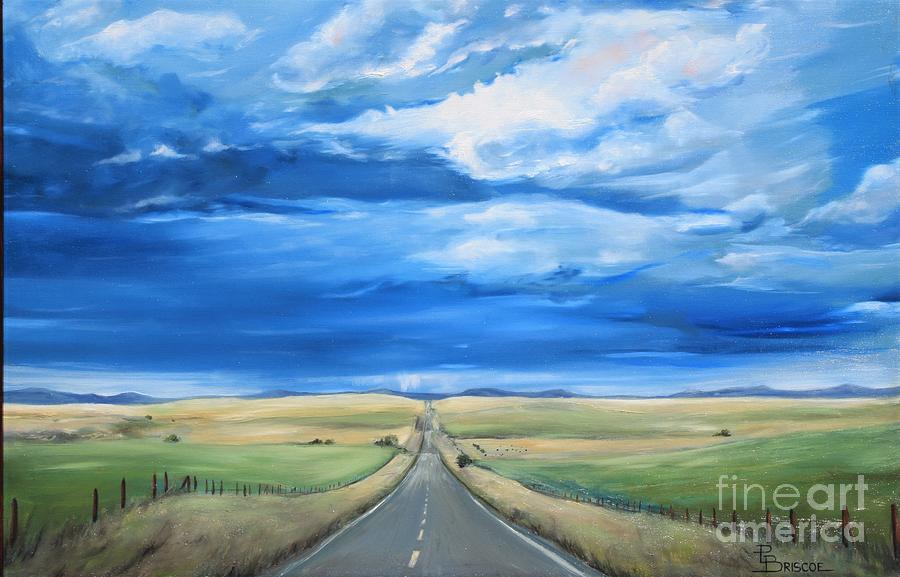 Landscape Painting - Long Way Home by Paige Briscoe