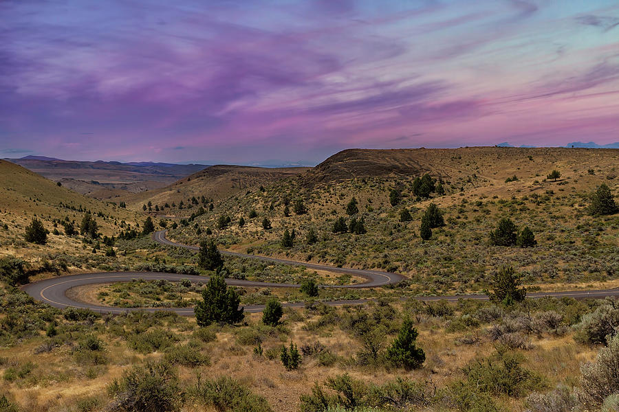 Long Winding Road in Central Oregon Photograph by David Gn