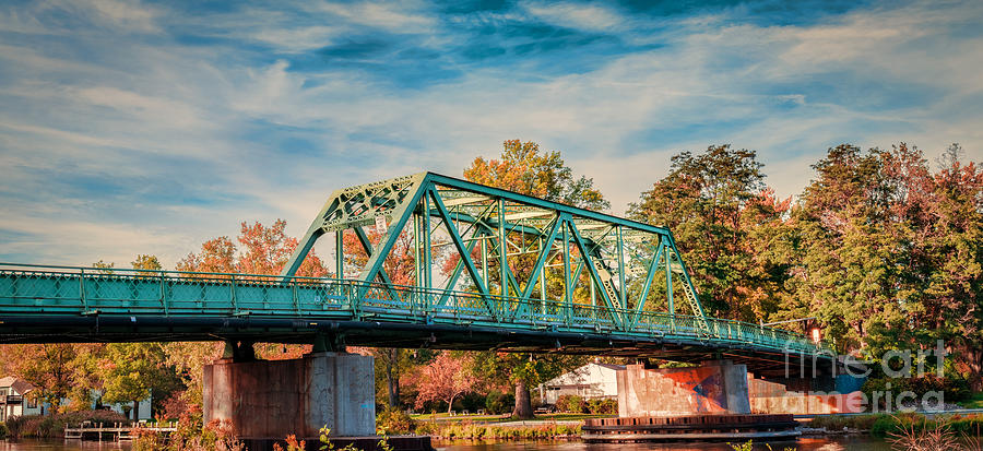 Fall Photograph - Longbranch Road Bridge, Syracuse, NY by Scott Chimber