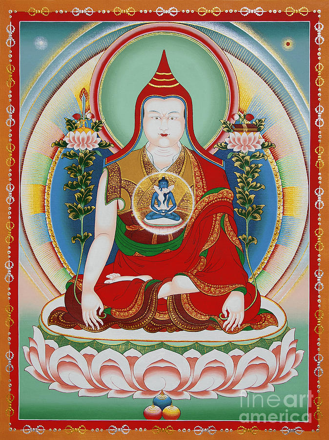 Buddha Painting - Longchenpa by Sergey Noskov