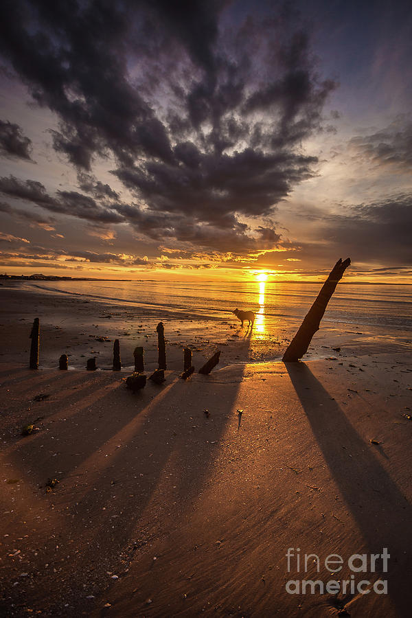 Longniddry Shipwreck Sunset Photograph by Keith Thorburn LRPS EFIAP CPAGB