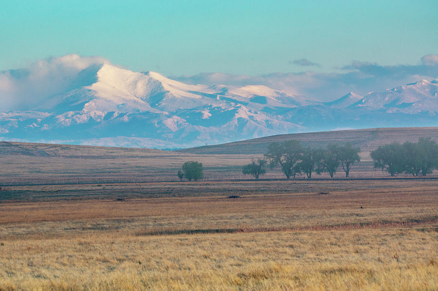 Longs Peak In Colorado Seen From The Plains Photograph by John De Bord