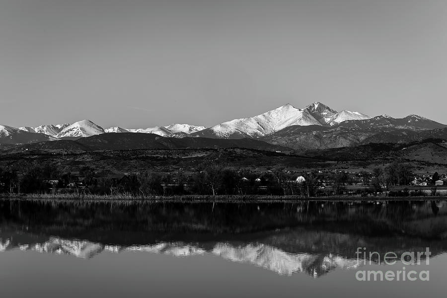 Longs Peak in the Mirror Photograph by Jon Burch Photography