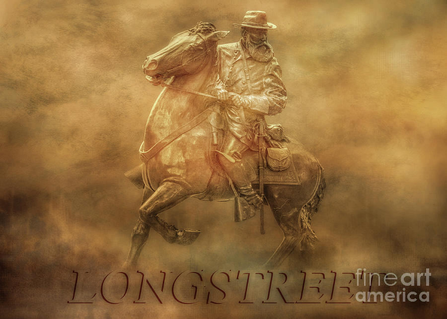 Longstreet At Gettysburg Two Digital Art by Randy Steele