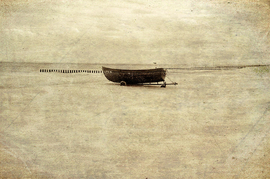 Lonley Fisherboat Photograph by Marie Schleich