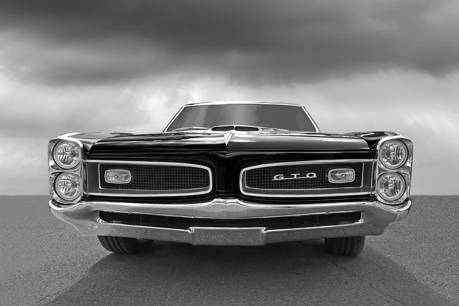 Look At Me - GTO Black and White Photograph by Gill Billington
