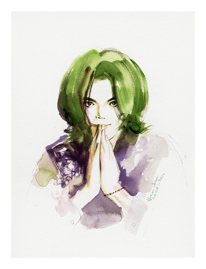 Michael Jackson Drawing - Look At Me by Hitomi Osanai