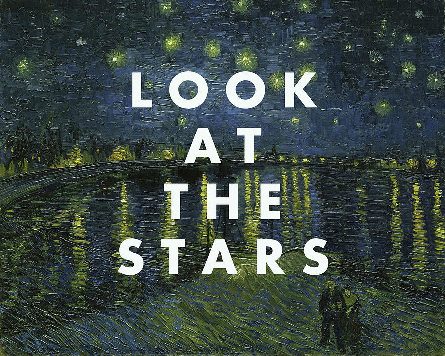 Look At The Stars Print Digital Art by Georgia Clare