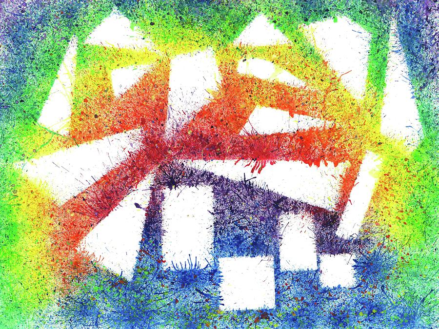 Look For The Rainbow When It Rains #450 Painting by Rainbow Artist Orlando L