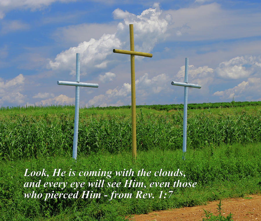 ... Look, Hes Coming With the Clouds - from Revelation 1.7 Photograph by Michael Mazaika