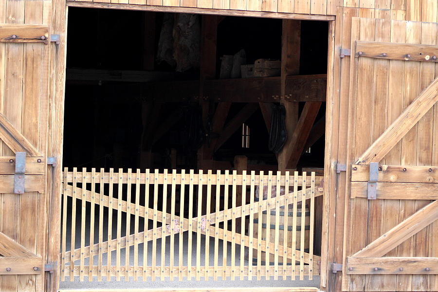 Look Inside Horse Barn at Cove Creek Fort Photograph By Colleen Photograph by Colleen Cornelius