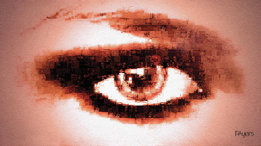 Vintage Digital Art - Look into My Eye by Paula Ayers