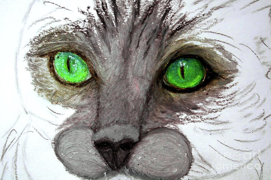 Look Into My Eyes Pastel by Ania M Milo