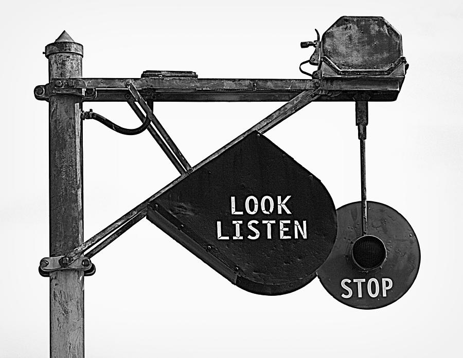 Look Listen Stop Photograph by Joseph Skompski