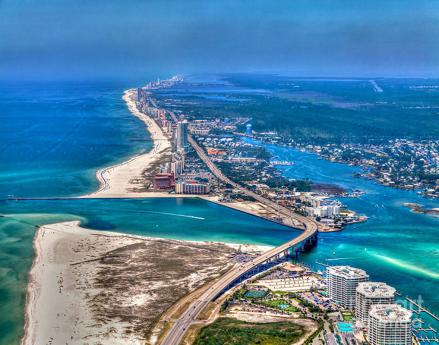 Looking West Across Perdio Pass Photograph by Gulf Coast Aerials -