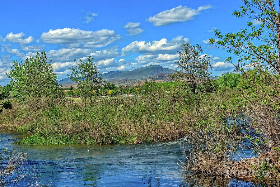 Looking Across The Payette River Photograph by Robert Bales
