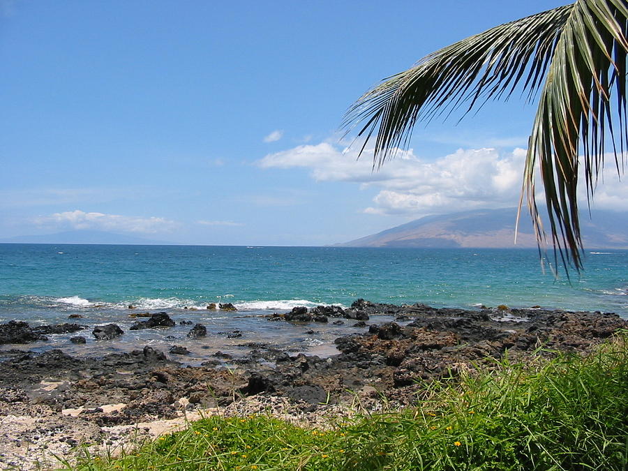 Beach Photograph - Looking at Lanai from Maui Beach by Michael Krooss